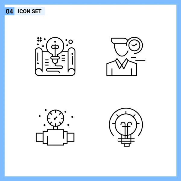 Set de 25 iconos de negocio universales Vector — Vector de stock