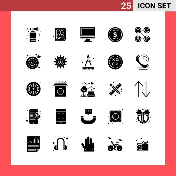 Conjunto Iconos Creativos Universales Simplemente Vector Ilustraciones Para Aplicaciones Web — Archivo Imágenes Vectoriales