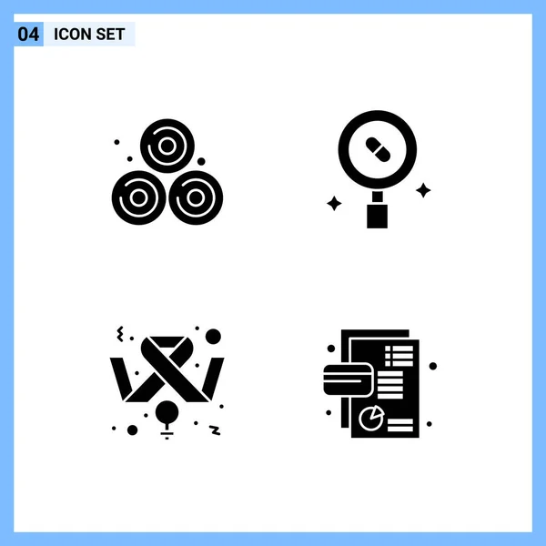 Conjunto Iconos Creativos Universales Simplemente Vector Ilustraciones Para Aplicaciones Web — Vector de stock