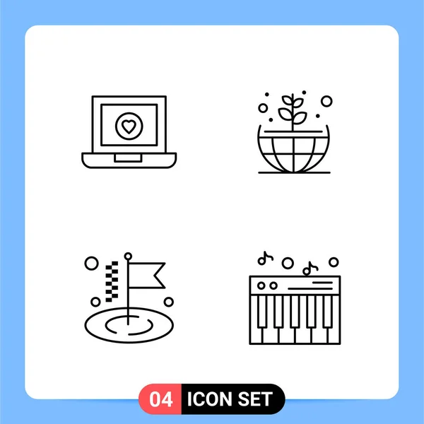 Conjunto Iconos Creativos Universales Simplemente Vector Ilustraciones Para Aplicaciones Web — Archivo Imágenes Vectoriales