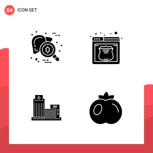 Conjunto Iconos Creativos Universales Simplemente Vector Ilustraciones Para Aplicaciones Web — Archivo Imágenes Vectoriales