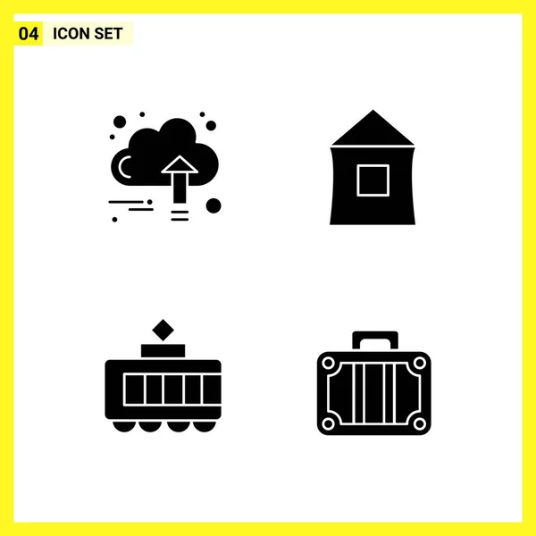 Set Universal Creative Icons Simply Vector Illustrations Web Mobile Apps — Stock Vector