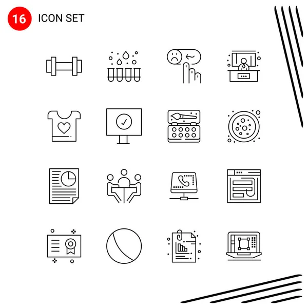 Set Universal Creative Icons Simply Vector Illustrations Web Mobile Apps — Stock Vector