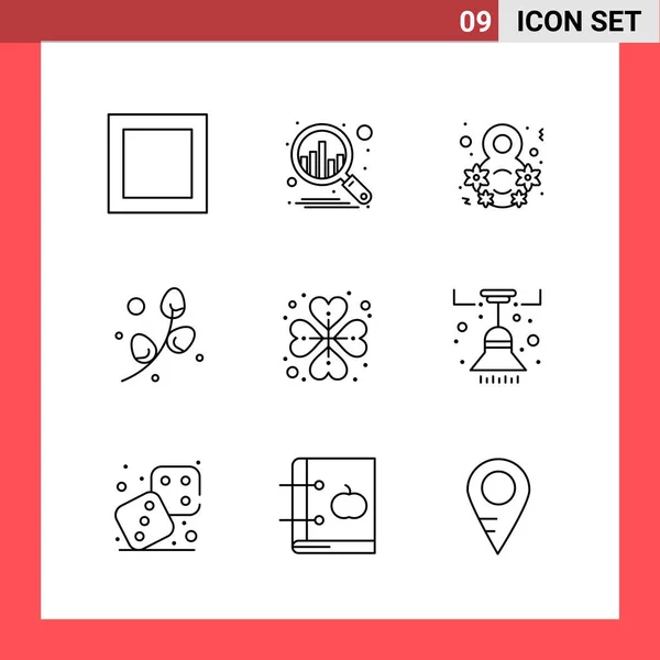 Conjunto Iconos Creativos Universales Simplemente Vector Ilustraciones Para Aplicaciones Web — Archivo Imágenes Vectoriales