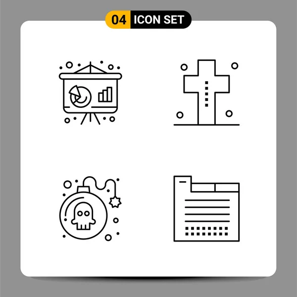 Set of 25 Universal Business Icons Vector — Stock Vector