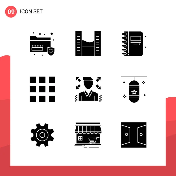 Conjunto Iconos Creativos Universales Simplemente Vector Ilustraciones Para Aplicaciones Web — Vector de stock