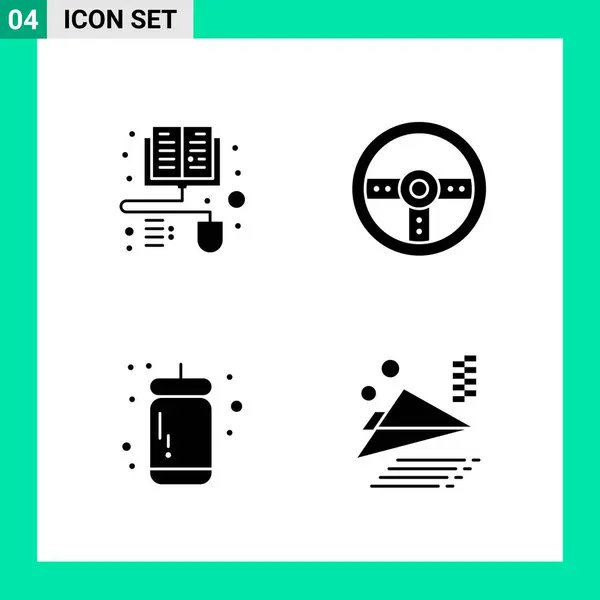 Conjunto Iconos Creativos Universales Simplemente Vector Ilustraciones Para Aplicaciones Web — Vector de stock