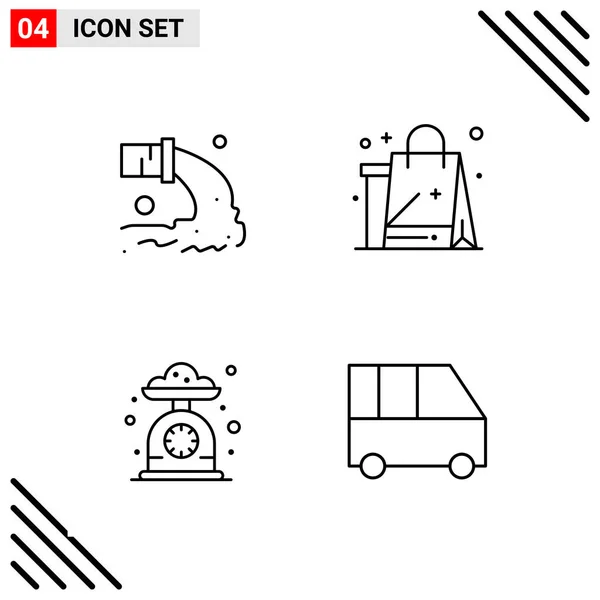 Conjunto Iconos Creativos Universales Simplemente Vector Ilustraciones Para Aplicaciones Web — Vector de stock