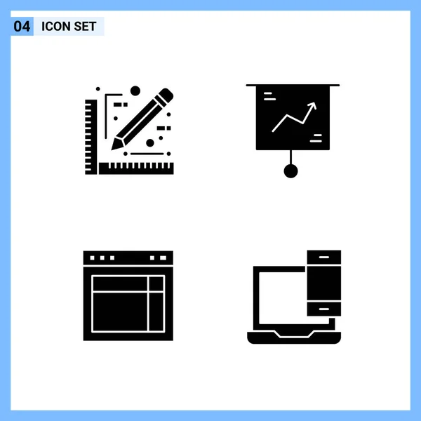 Set Universeller Kreativer Symbole Einfach Vektorillustrationen Für Web Und Mobile — Stockvektor