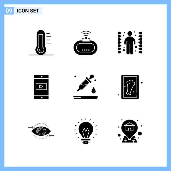 Conjunto Iconos Creativos Universales Simplemente Vector Ilustraciones Para Aplicaciones Web — Vector de stock