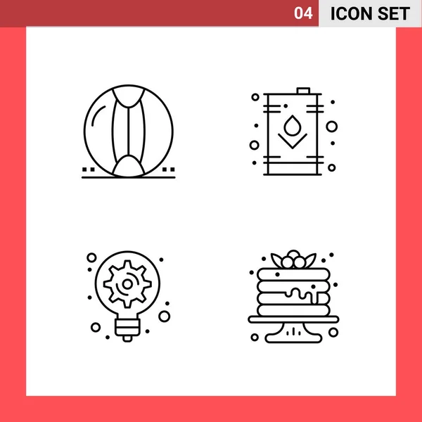 Set de 25 iconos de negocio universales Vector — Vector de stock