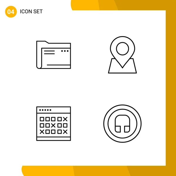 Set of 25 Universal Business Icons Vector — Stock Vector