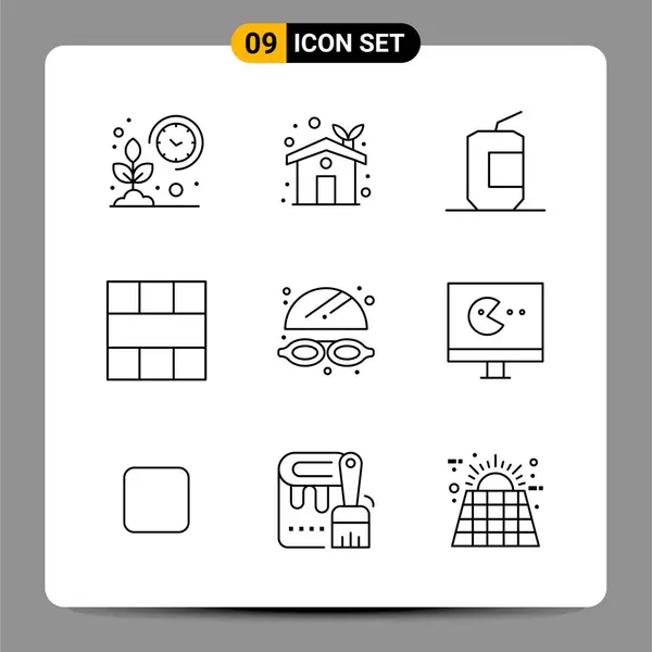 Set Universal Creative Icons Simply Vector Illustrations Web Mobile Apps — Stock Vector