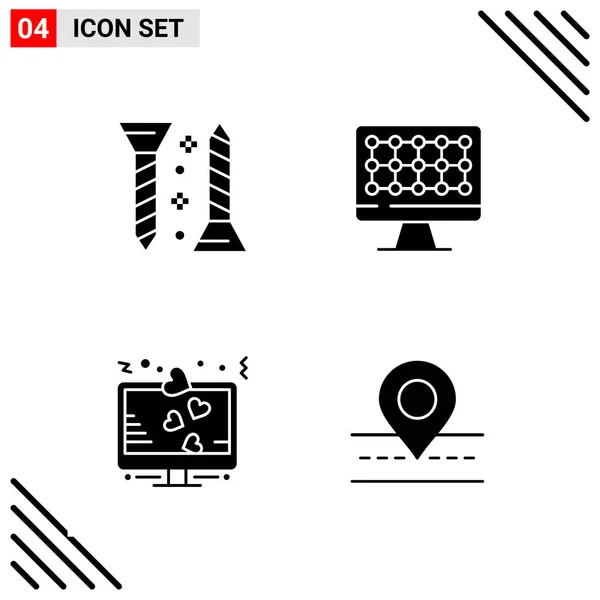 Set Universal Creative Icons Simply Vector Illustrations Web Mobile Apps — Stock Vector