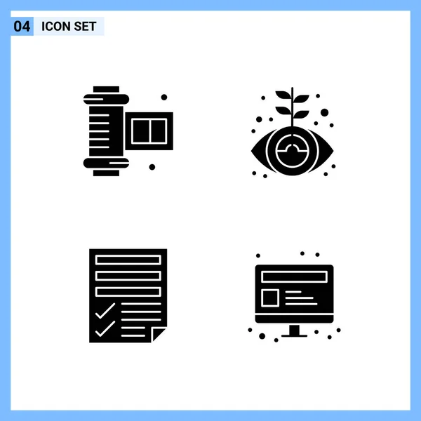 Conjunto Iconos Creativos Universales Simplemente Vector Ilustraciones Para Aplicaciones Web — Archivo Imágenes Vectoriales