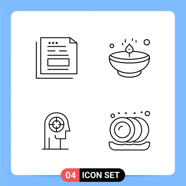 Set Universal Creative Icons Simply Vector Illustrations Web Mobile Apps — Stock Vector