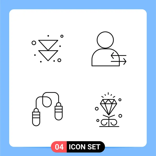 Conjunto Iconos Creativos Universales Simplemente Vector Ilustraciones Para Aplicaciones Web — Vector de stock