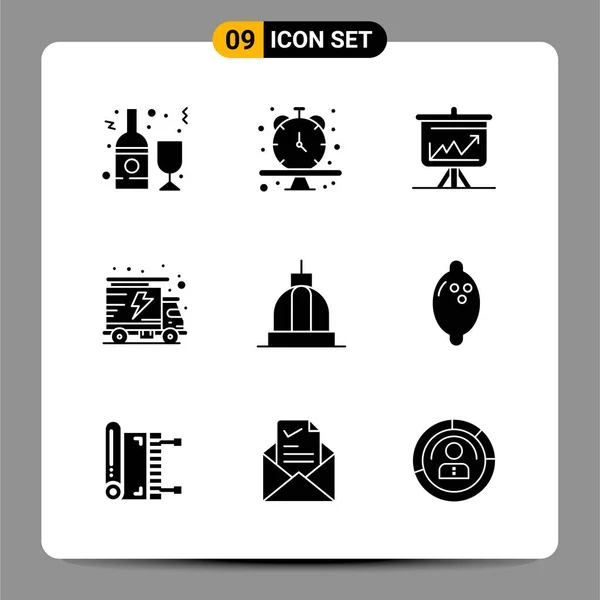 Set Universal Creative Icons Simply Vector Illustrations Web Mobile Apps — Stock Vector