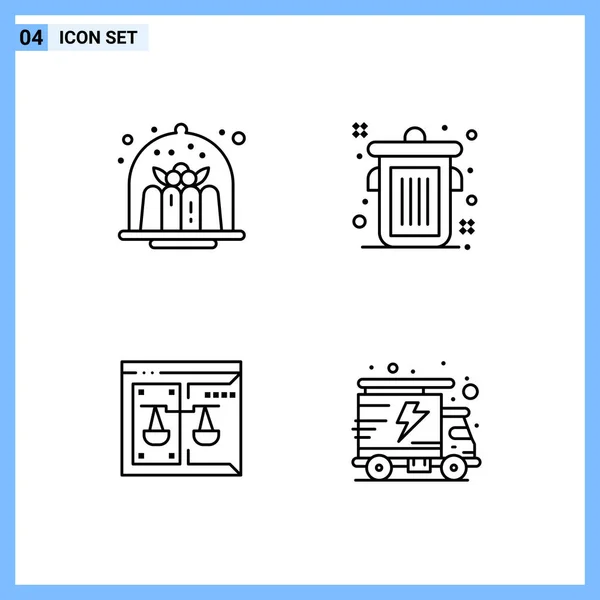 Set de 25 iconos de negocio universales Vector — Vector de stock