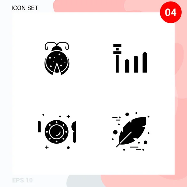 Conjunto Iconos Creativos Universales Simplemente Vector Ilustraciones Para Aplicaciones Web — Vector de stock