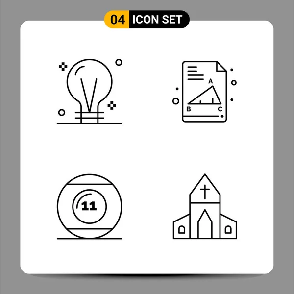 Set Universal Creative Icons Simply Vector Illustrations Web Mobile Apps — Stock Vector