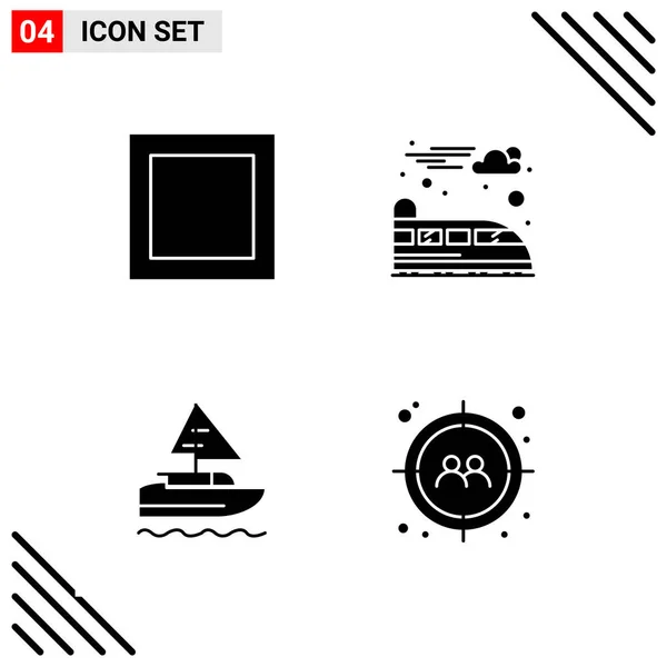 Conjunto Iconos Creativos Universales Simplemente Vector Ilustraciones Para Aplicaciones Web — Vector de stock