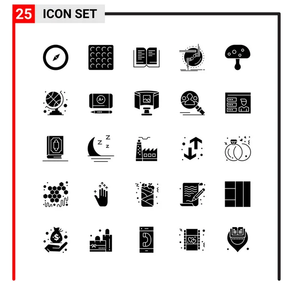 Set Universal Creative Icons Vector Illustration — Stock Vector