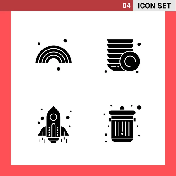 Conjunto Iconos Creativos Universales Simplemente Vector Ilustraciones Para Aplicaciones Web — Vector de stock