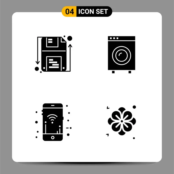 Conjunto Iconos Creativos Universales Simplemente Vector Ilustraciones Para Aplicaciones Web — Archivo Imágenes Vectoriales