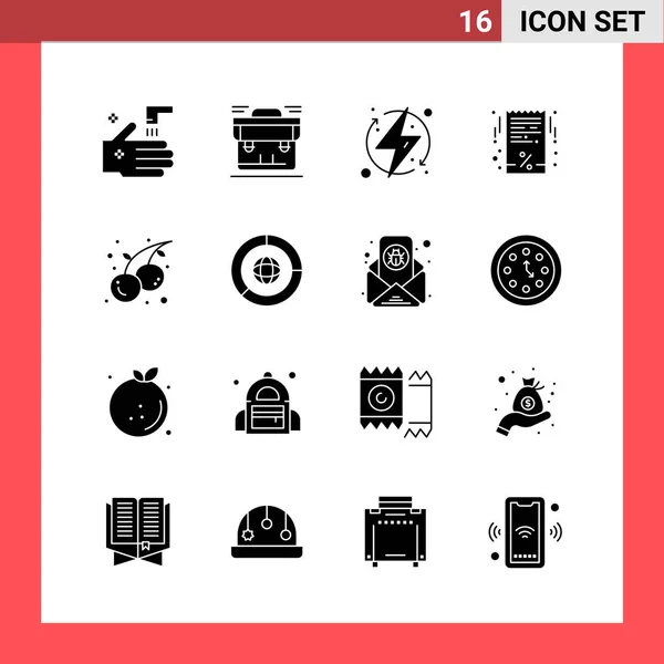 Set Dari Ikon Kreatif Universal Cukup Ilustrasi Vektor Untuk Aplikasi - Stok Vektor