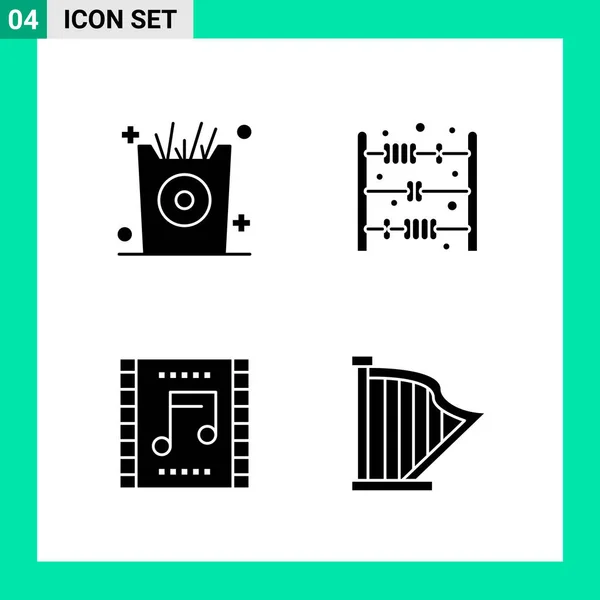 Set Universeller Kreativer Symbole Einfach Vektorillustrationen Für Web Und Mobile — Stockvektor