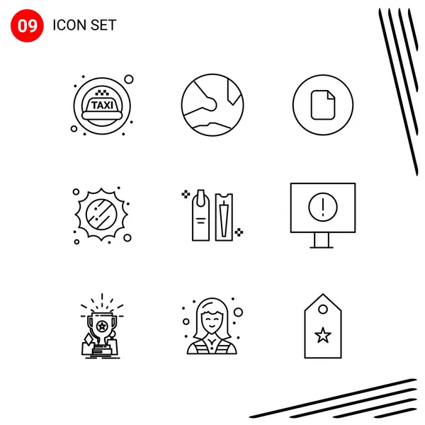 Set de 25 iconos de negocio universales Vector — Vector de stock