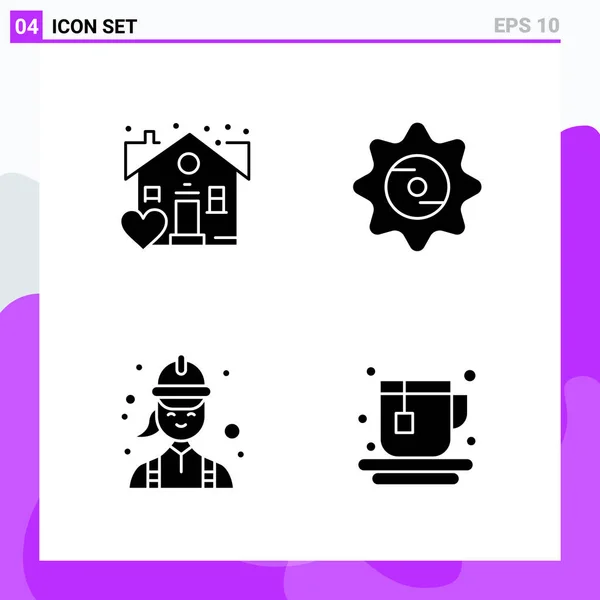 Conjunto Iconos Creativos Universales Simplemente Vector Ilustraciones Para Aplicaciones Web — Archivo Imágenes Vectoriales