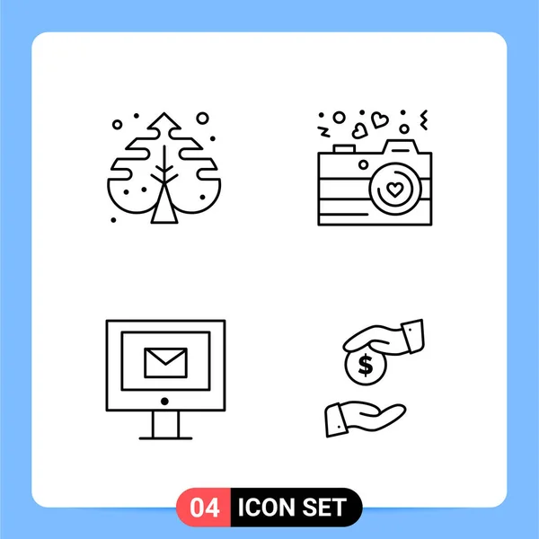 Set Universal Creative Icons Vector Illustration — Stock Vector