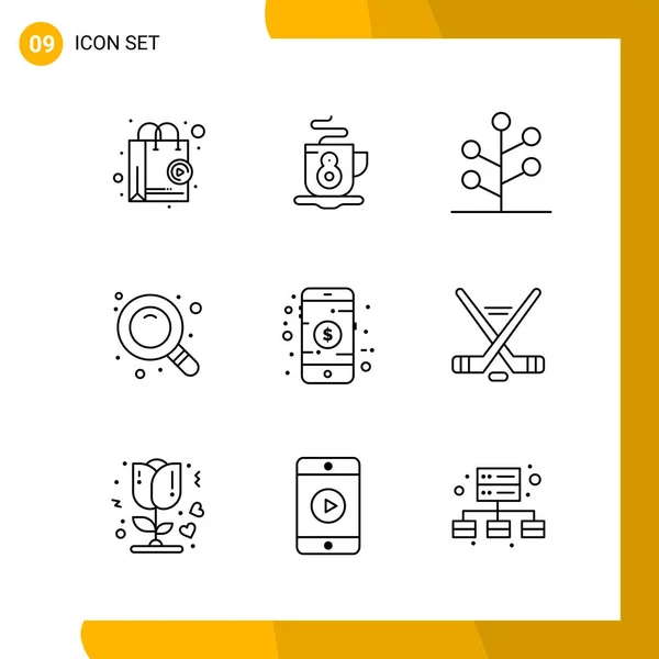 Set de 25 iconos de negocio universales Vector — Vector de stock