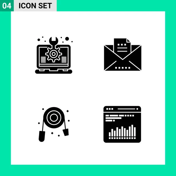 Conjunto Iconos Creativos Universales Simplemente Vector Ilustraciones Para Aplicaciones Web — Archivo Imágenes Vectoriales