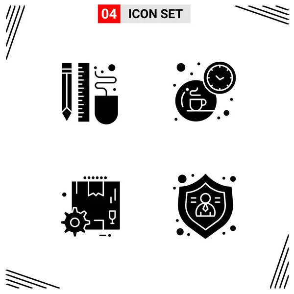 Set Universal Creative Icons Simply Vector Illustrations Web Mobile Apps — Stock Vector