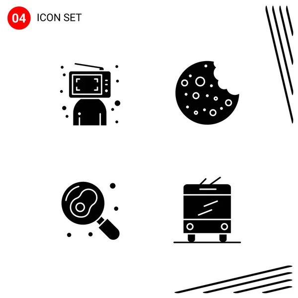 Conjunto Iconos Creativos Universales Simplemente Vector Ilustraciones Para Aplicaciones Web — Archivo Imágenes Vectoriales