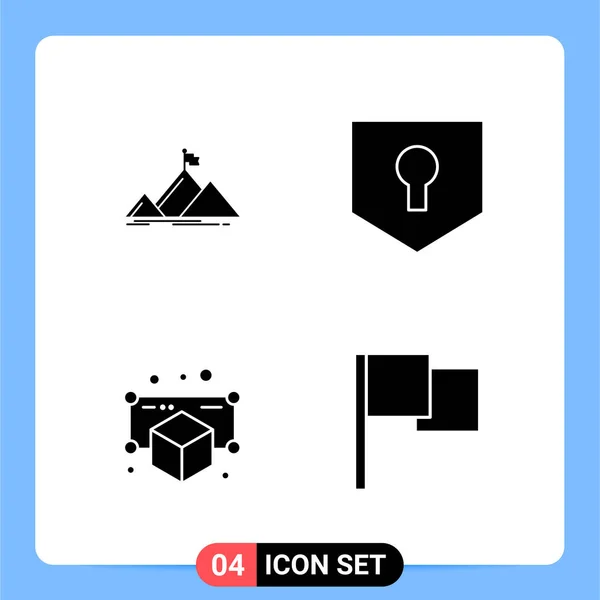 Set Universal Creative Icons Simply Vector Illustrations Web Mobile Apps — Stock Vector