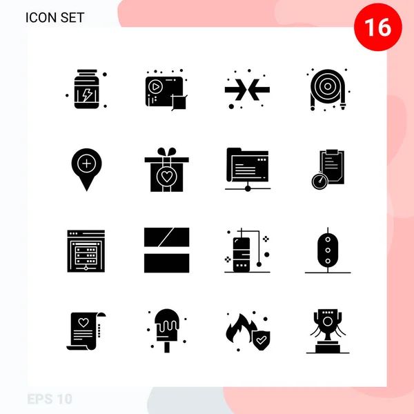 Set Dari Ikon Kreatif Universal Cukup Ilustrasi Vektor Untuk Aplikasi - Stok Vektor