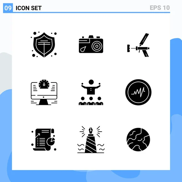 Set Universal Creative Icons Simply Vector Illustrations Web Mobile Apps — Stock Vector