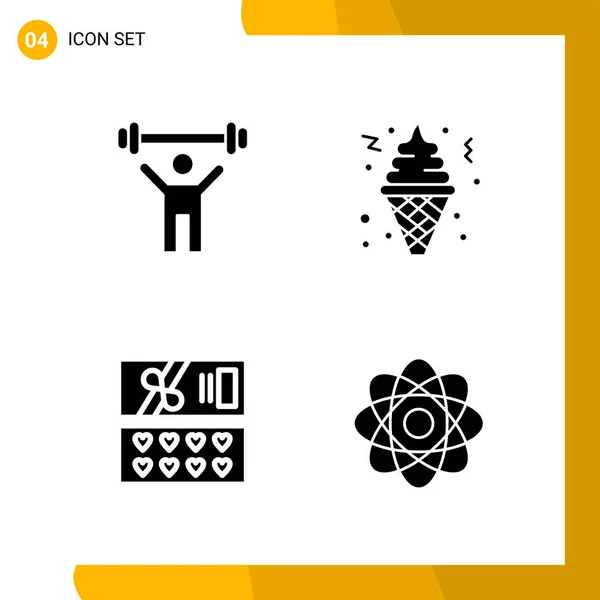 Conjunto Iconos Creativos Universales Simplemente Vector Ilustraciones Para Aplicaciones Web — Vector de stock