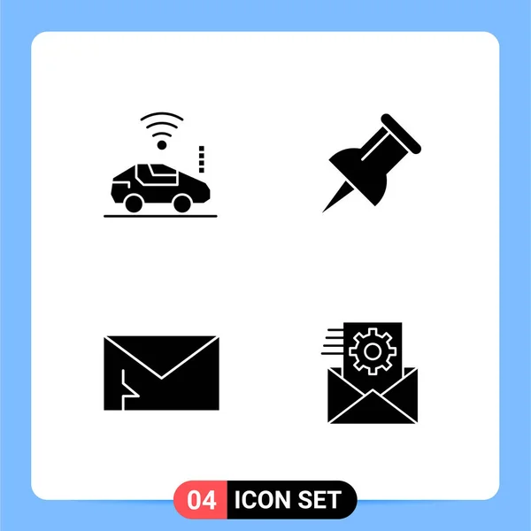 Conjunto Iconos Creativos Universales Simplemente Vector Ilustraciones Para Aplicaciones Web — Archivo Imágenes Vectoriales