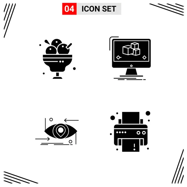 Conjunto Iconos Creativos Universales Simplemente Vector Ilustraciones Para Aplicaciones Web — Vector de stock