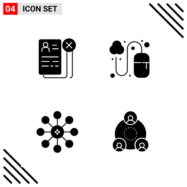 Conjunto Iconos Creativos Universales Simplemente Vector Ilustraciones Para Aplicaciones Web — Vector de stock