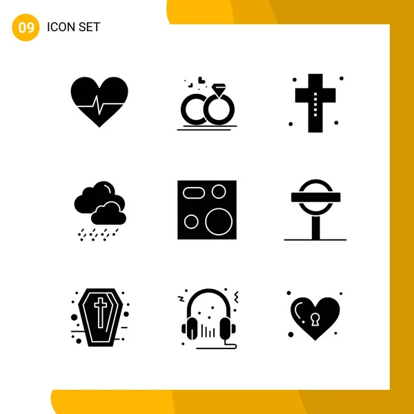 Conjunto Iconos Creativos Universales Simplemente Vector Ilustraciones Para Aplicaciones Web — Archivo Imágenes Vectoriales