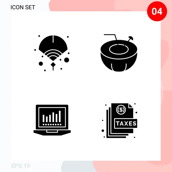 Conjunto Iconos Creativos Universales Ilustración Vectorial — Vector de stock