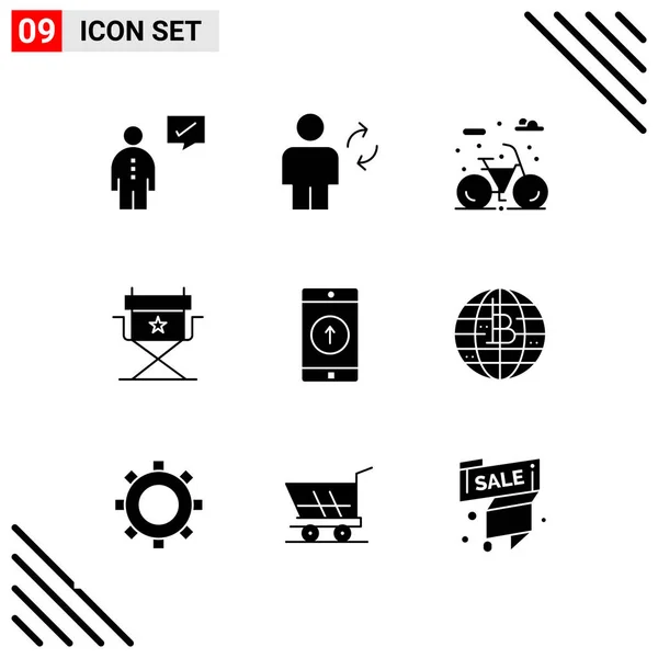 Conjunto Iconos Creativos Universales Simplemente Vector Ilustraciones Para Aplicaciones Web — Vector de stock