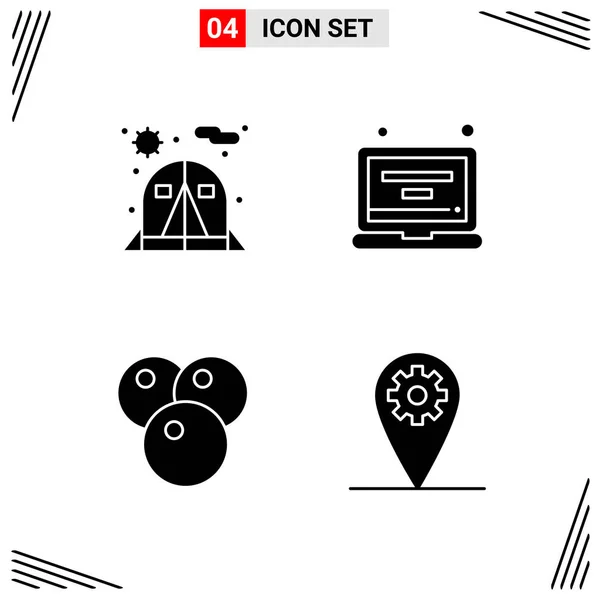 Set Universal Creative Icons Simply Vector Illustrations Web Mobile Apps — Stock Vector