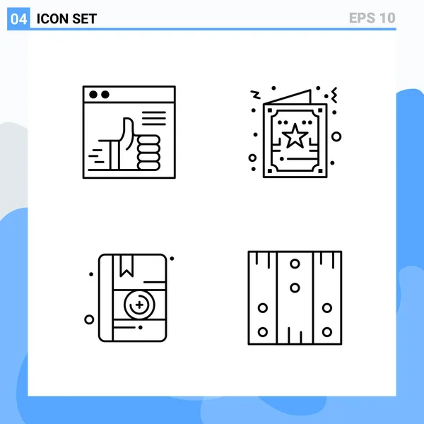 Set de 25 iconos de negocio universales Vector — Vector de stock